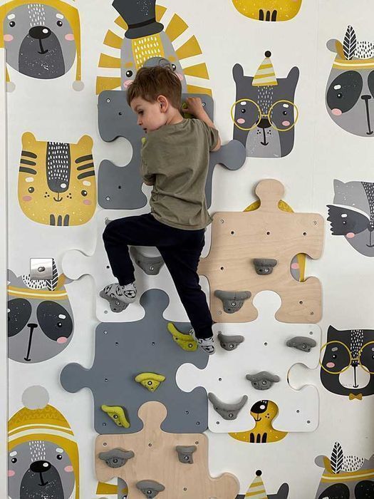 Ścianka wspinaczkowa Puzzle dla dzieci do pokoju