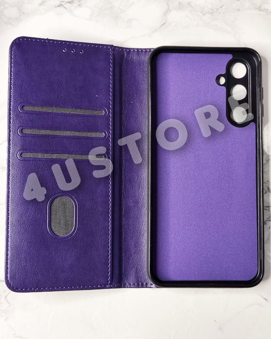 Чехол книжка Премиум на Samsung A25 A35 A55 кожаный чохол книжка шкіра