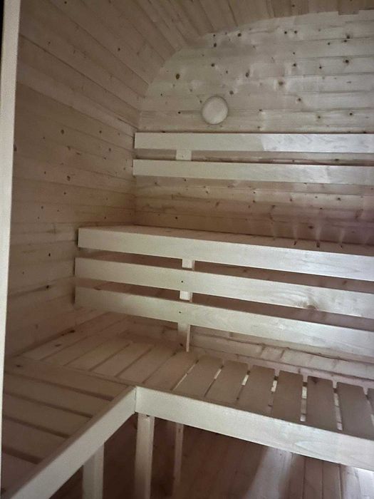 Sauna ogrodowa opalana drewnem