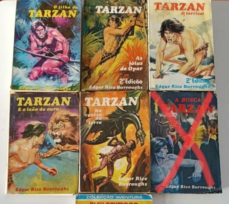 38 Livros Tarzan de diversas coleções