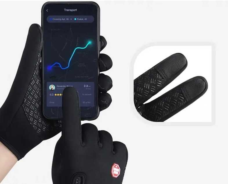 Перчатки утепленные мужские  Унисекс XL д сенсорного экрана, ветрозащи