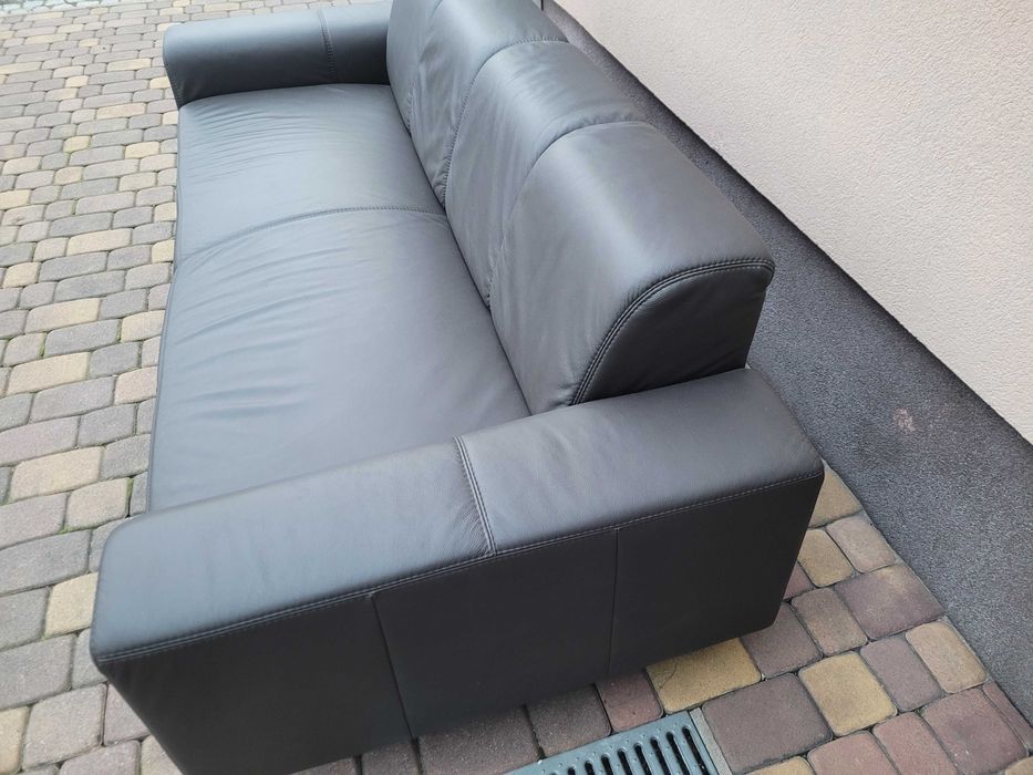 Sofa Trzyosobowa Ze Skóry Naturalnej  Nowoczesny Design