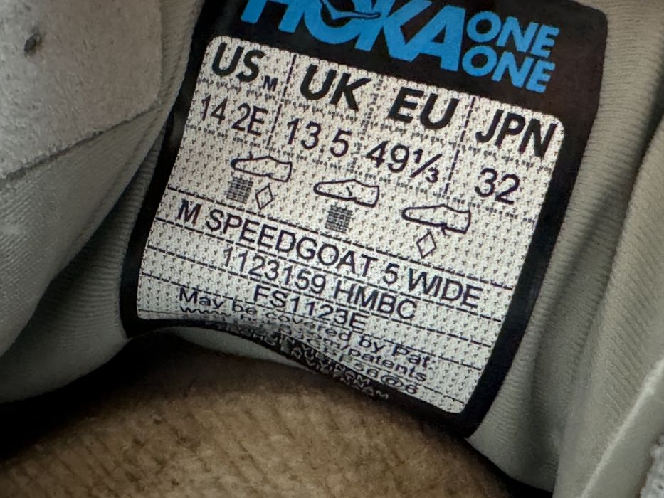 Оригінал Розмір 49 Кросівки Hoka One One Speedgoat 5 Wide Взуття