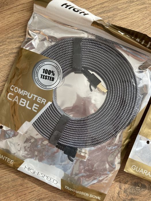 Computer cable high-speed 2pack snowkids kabel cat