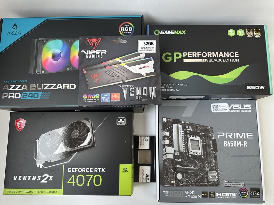 Ігровий пк ryzen 7 7700 rtx4070 ddr5 32 gb m2 ssd