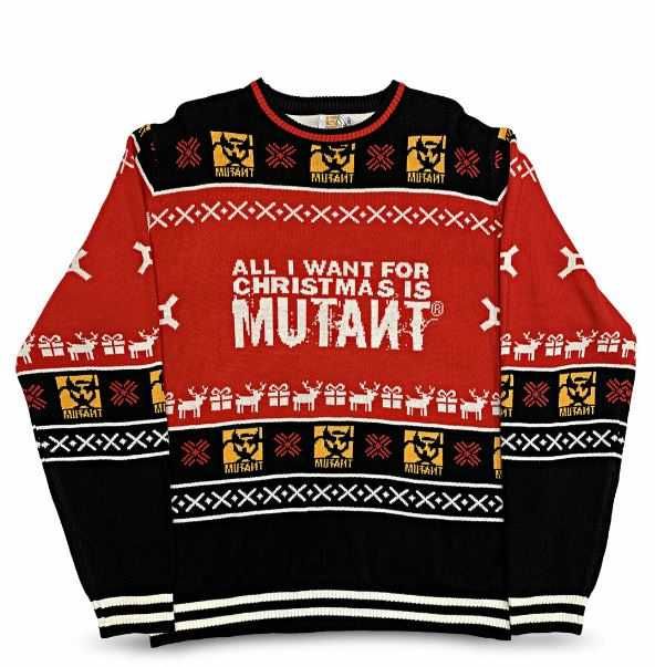 Sweter świąteczny firmy Mutant siłownia