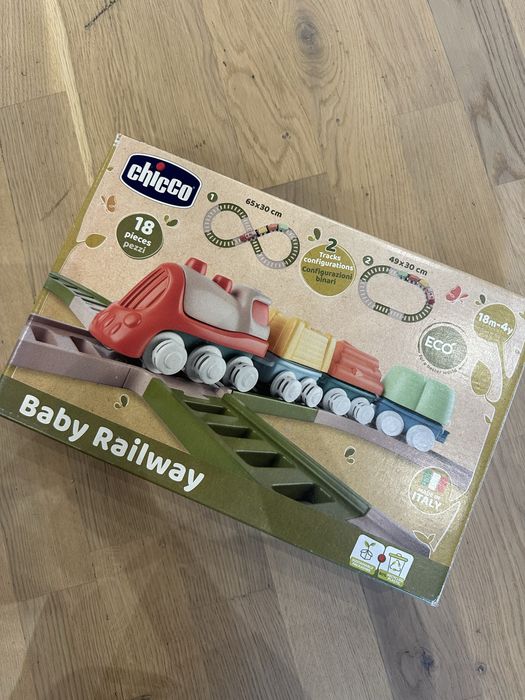 Ігровий набір Chicco Eco+ "Дитяча залізниця"/потяг