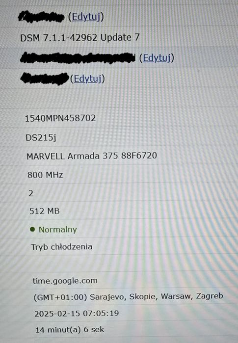 NAS Synology DS215j + 2 x 3Tb