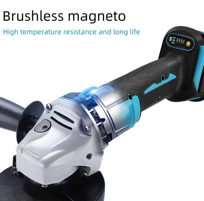 Безщіткова акумуляторна болгарка кшм,ушм 125