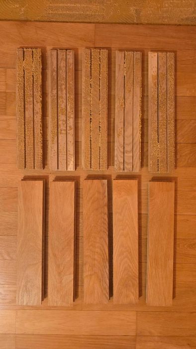 Parkiet dębowy z demontażu 35cm x 7cm - 34m2 - Grubość 22mm