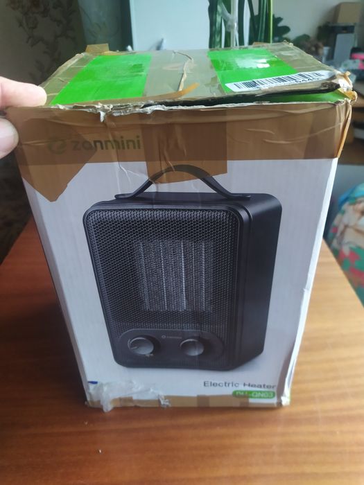 Тепловентилятор керамічний, Zanmini 1800W електронагрівач опалення.