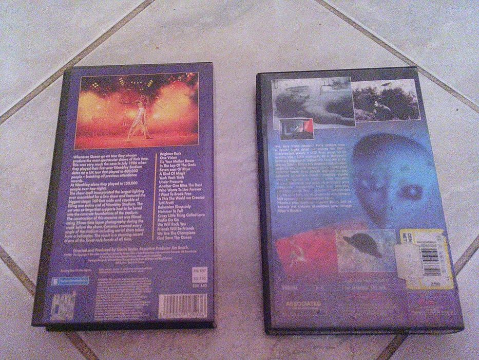 Queen at Wembley koncert,Tajne akta KGB UFO, na kasetach vhs.