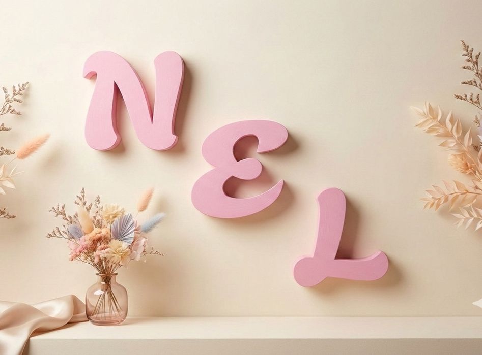 Litery - Znaki 3D – Imiona, Napisy,  (Dowolny Kolor)