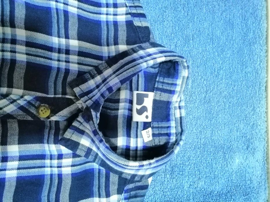 Camisa xadrez, BS, 24-36 meses