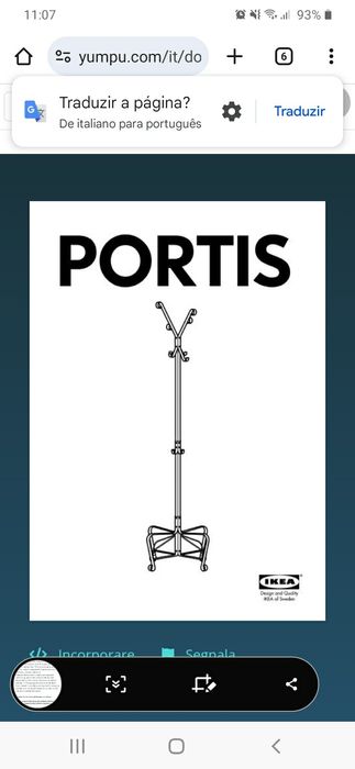 Bengaleiro Portis Ikea