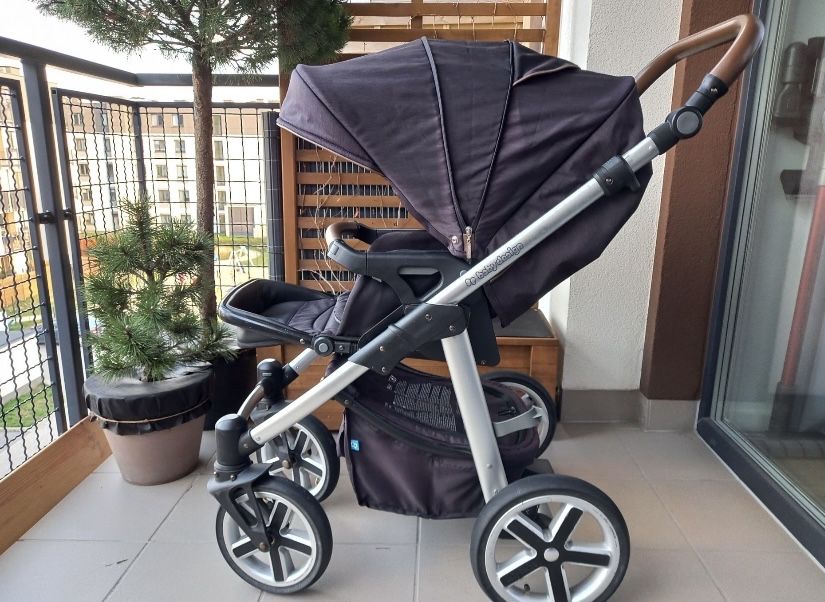 Wozek Baby Design Dotty 2w1+akcesoria