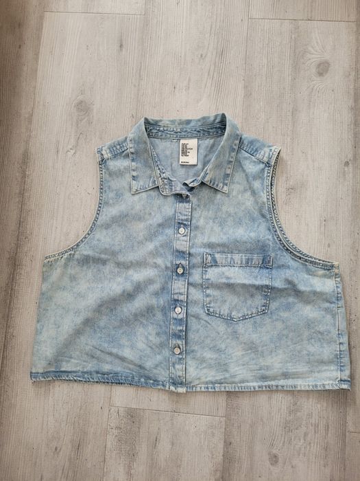 Krótka koszula jeansowa H&M. Crop Top