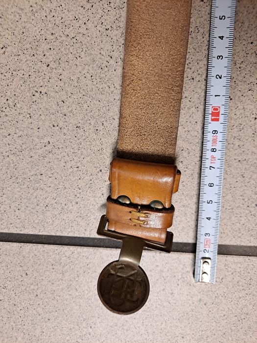 Pas harcerski skórzany