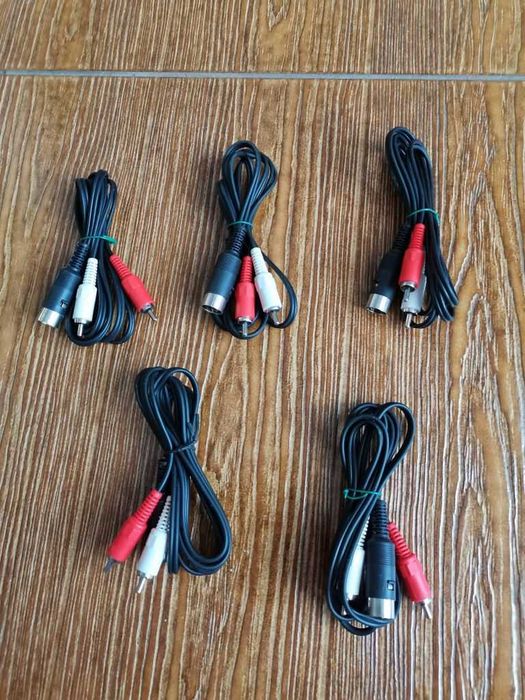 Кабель  DIN-5 pin 2 RCA тюльпан 1м