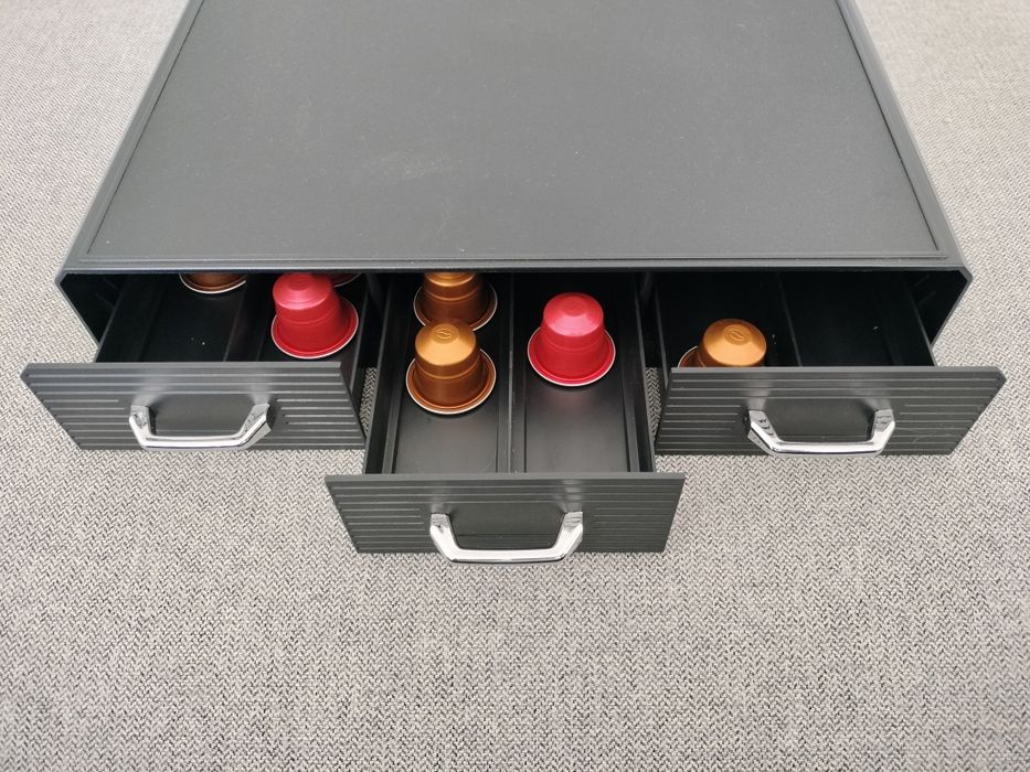 Suporte cápsulas café + base para máquina – Navaris