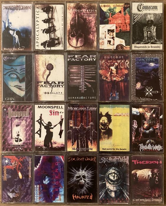 Аудио кассеты от Украинского лейбла Kuguar Records (metal) 90-е