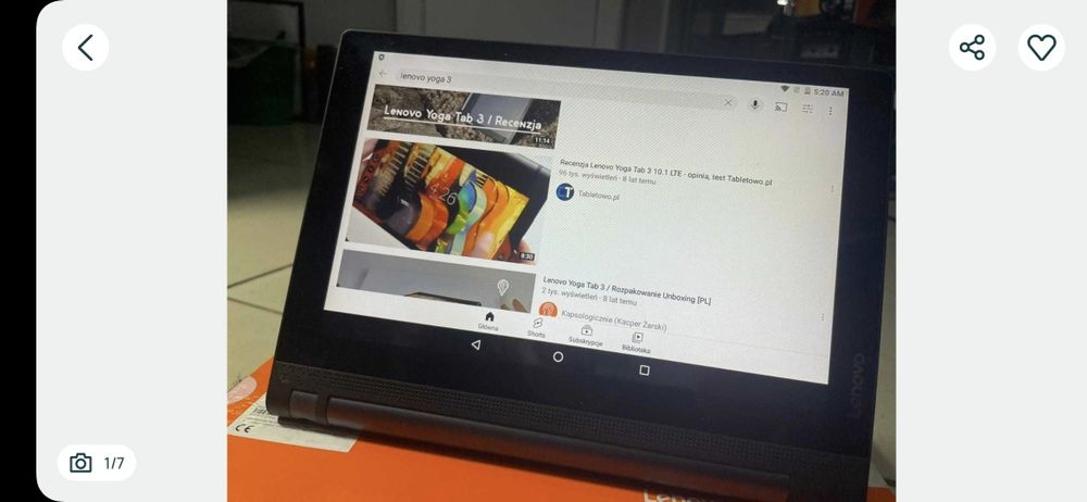 Lenovo YOGA Tab 3 z ekranem 10 cali z systemem Android