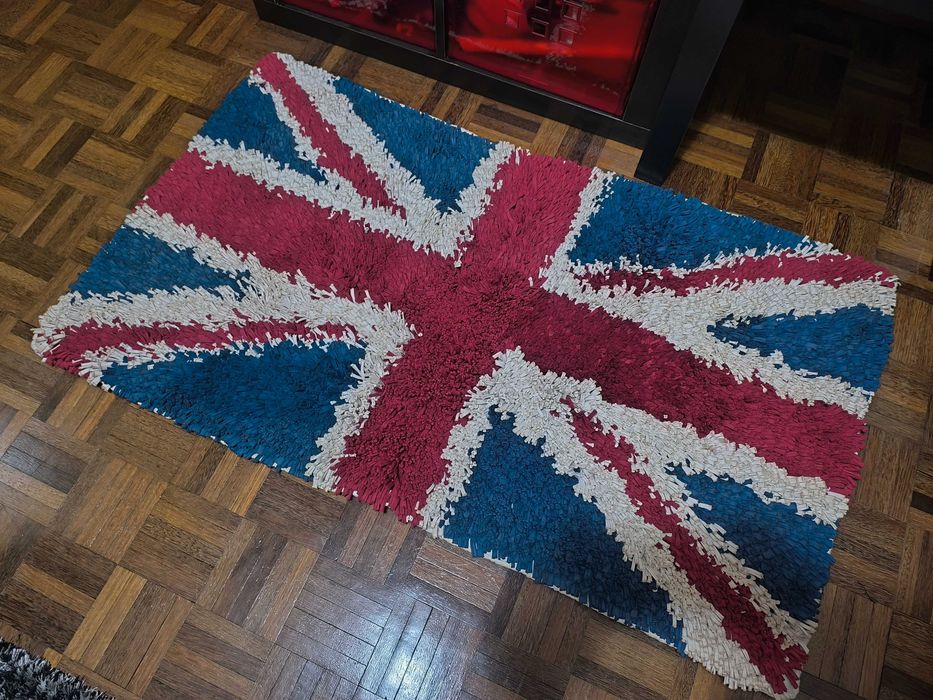 Tapete de trapilhos com bandeira do Reino Unido