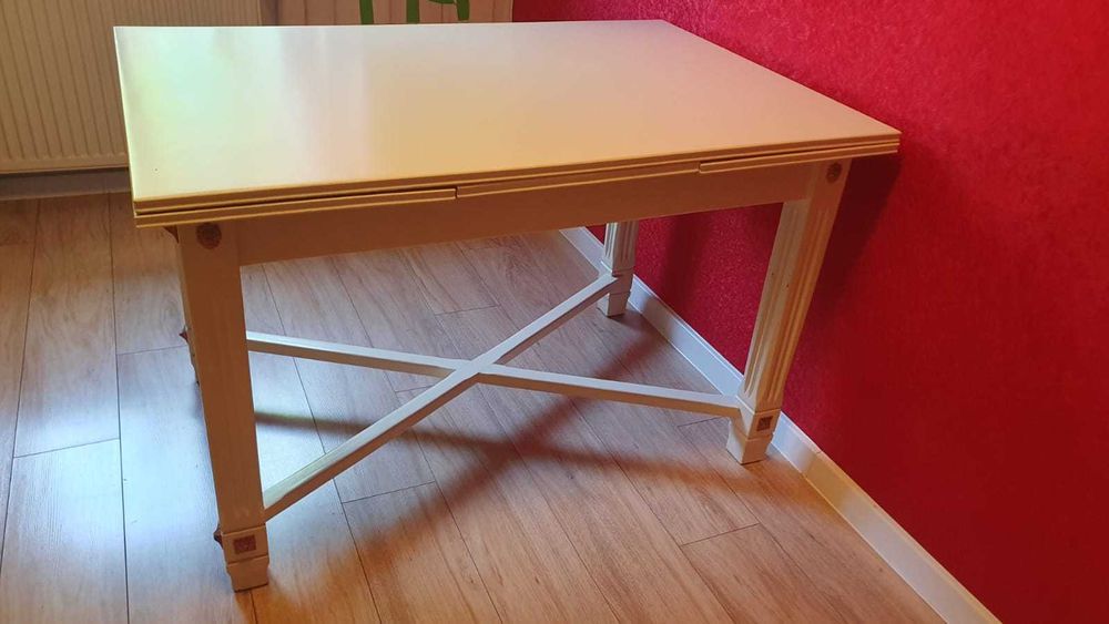 Stół secesyjny z 6 - krzesłami - zestaw