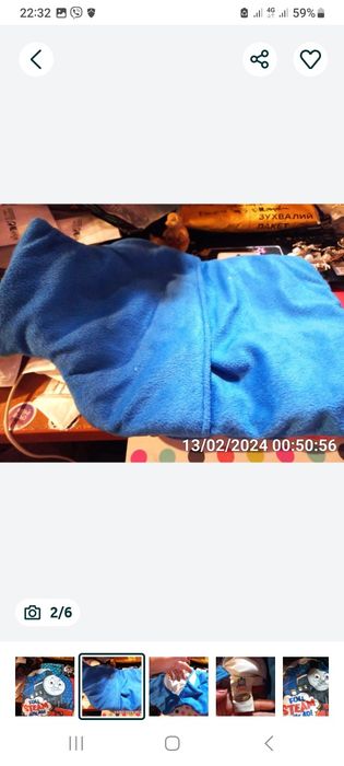 Быт чехол для обычной резиновой грелки паровозик томас