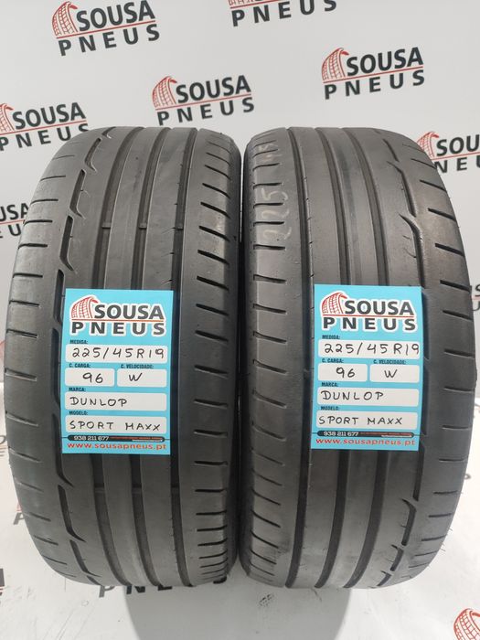 2 pneus semi novos 225-45R19 Dunlop - Oferta da entrega na sua casa