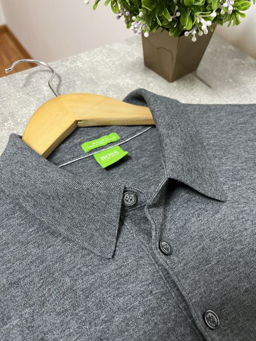 Hugo Boss мужской лонгслив кофта поло / Размер XL