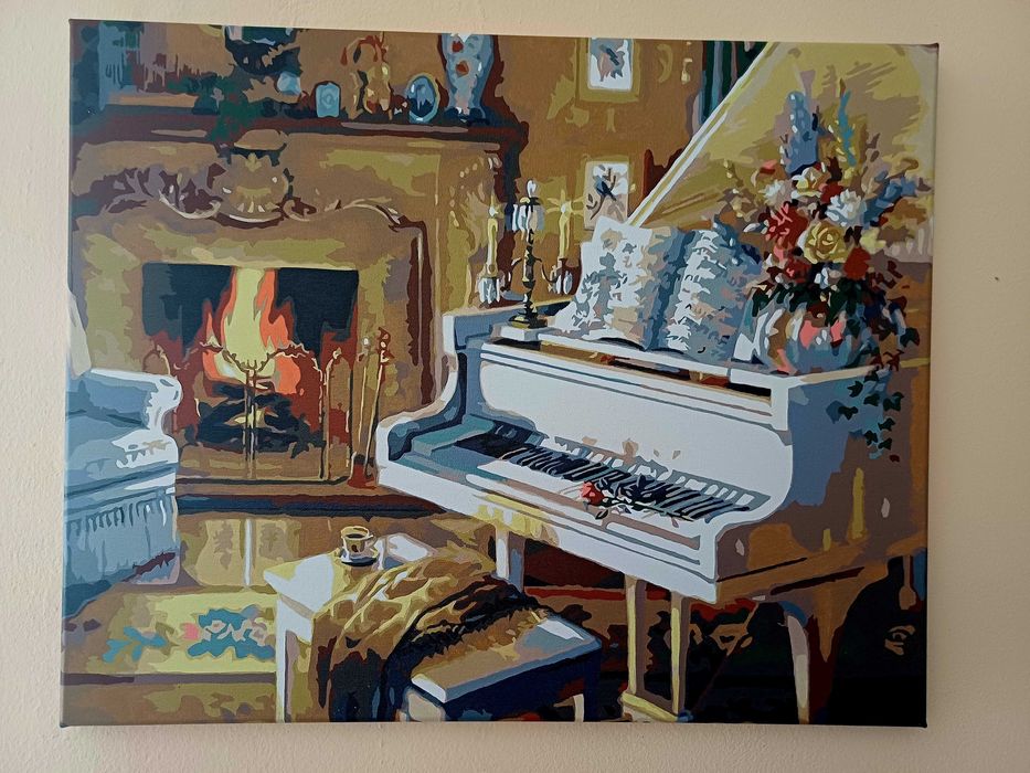 Нарисованная картина по номерам