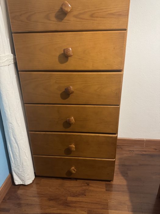 Mobilia de quarto de madeira maciça