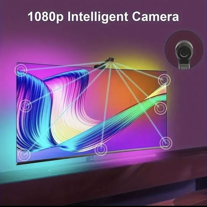 Sistema Ambilight para TV | APP RGBIC 5M com Sensor AR 1080P