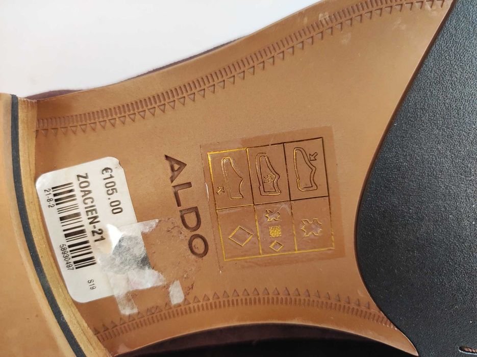 - Aldo - Zamszowe buty, loafersy r. 42
