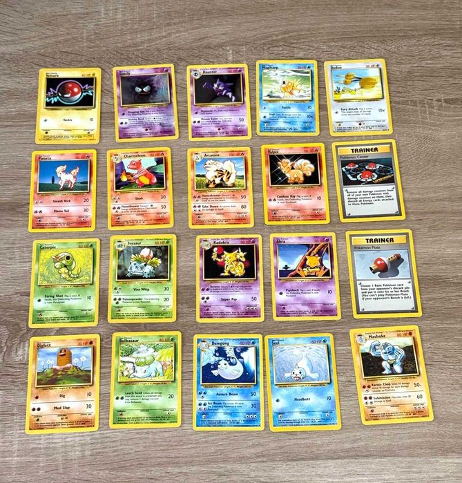 Base Set Cartas Originais Pokémon TCG WOTC - ING