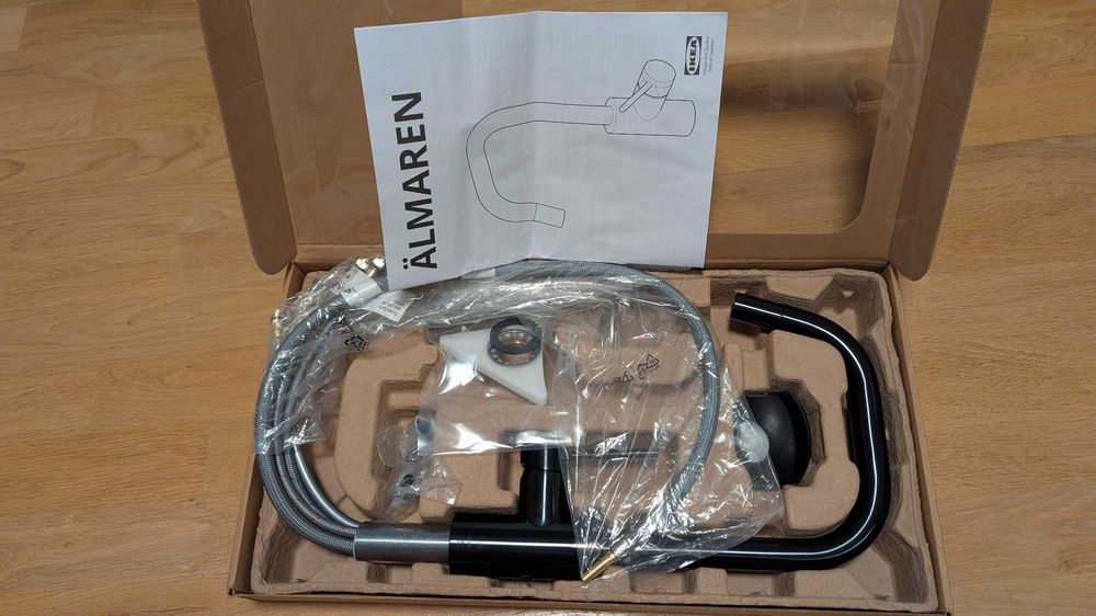 ÄLMAREN ikea
Bateria z wysuw wylotem wody, czarny