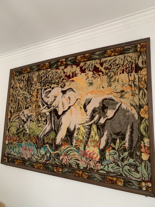 Quadro - tapete elefante  - 1,70 x1,20m
