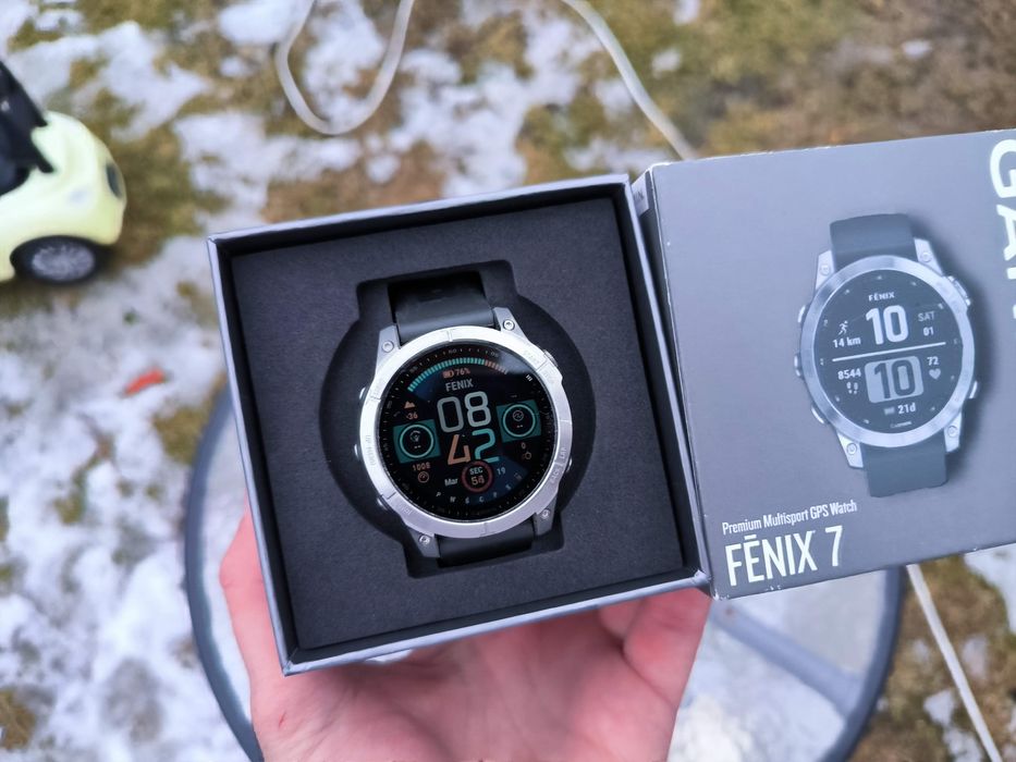 Топовий! Garmin Fenix 7 Silver 47mm