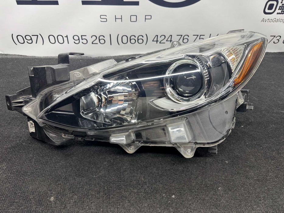 Фара передня ліва Mazda 3 BM, 2013-2016, Usa, галоген, механіка, оригінал, BHN151040, BHN1510L0