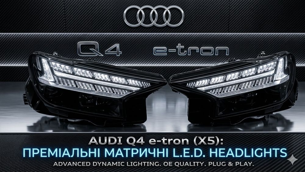 Audi Q4 e-tron F4 Matrix LED фари Європа ауди ку4 audi q4
Оригінал