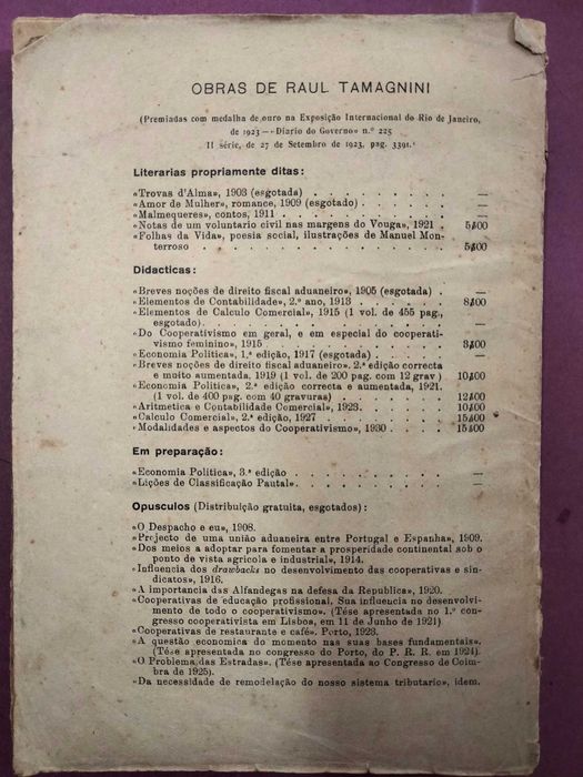 Modalidades e Aspectos do Cooperativismo - Raul Tamagnini Barbosa