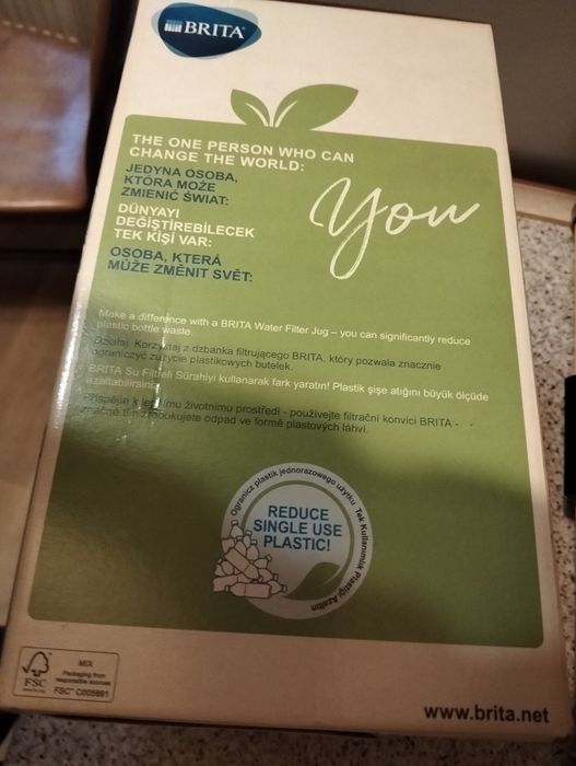 Nowy dzbanek 3,5 litra XL - Brita do filtrowania wody .