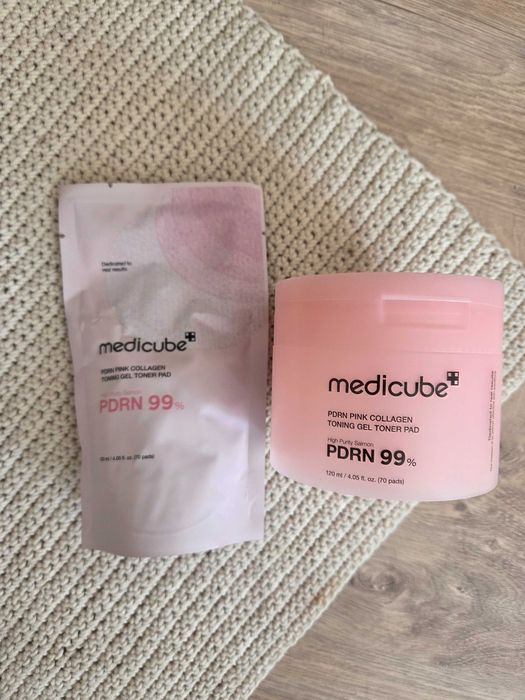 Medicube PDRN Pink Collagen Gel Toner Pad - Kolagenowe Płatki Tonujące