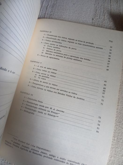 Dois livros antigos sobre vinhos