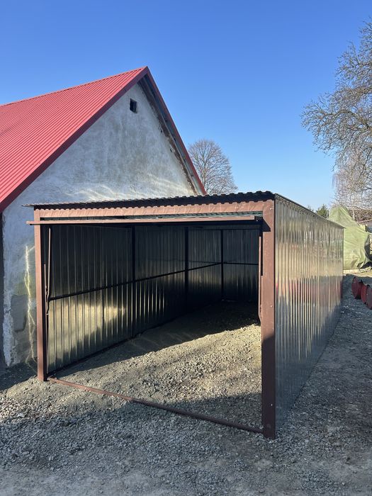 Garaż blaszany na budowe 3x5 ocynk