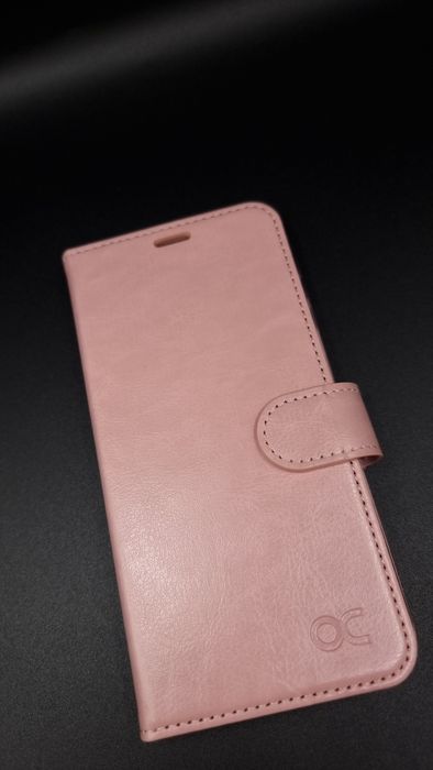 Etui z ekoskóry do Samsung Galaxy S25 5G – różowe