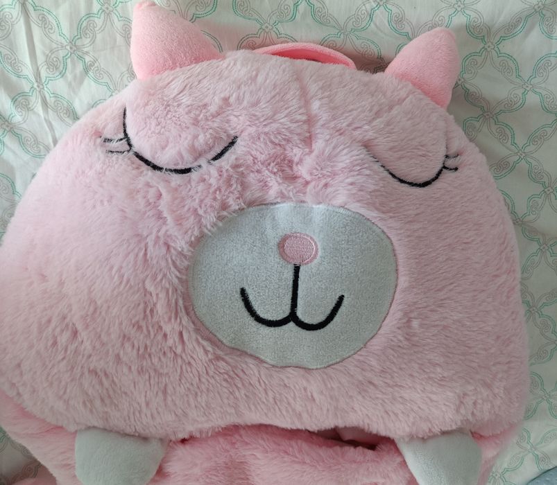 Gato mala almofada saco de cama