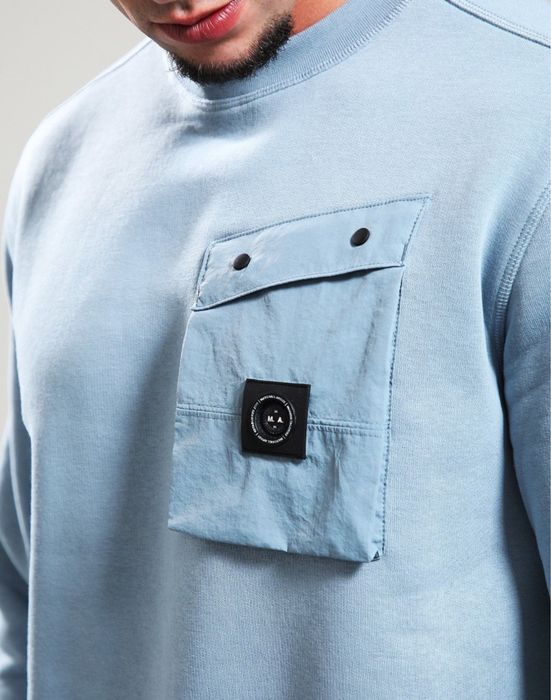 Кофта Marshall Artist Proccera Crew Metallic Blue | Оригінал
