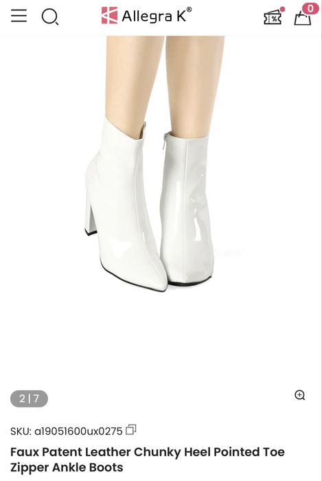 Гарні лаковані ботильони жіночі